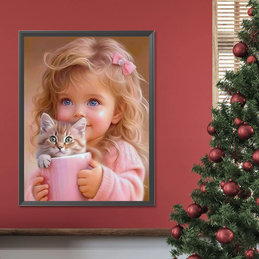 Diamond Painting - Full Square Drill - Girl(Canvas|30*40cm)