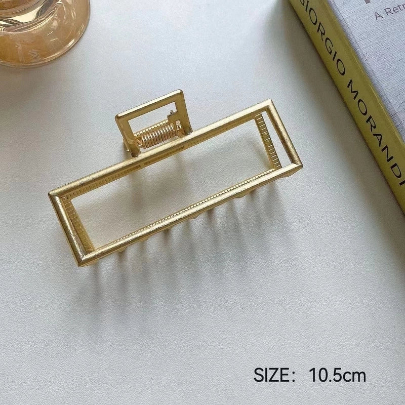 Metal Grab Clip Elegant Bow Hairpin Back Head Large Shark Clip French Pearl Clip Hair Accessories