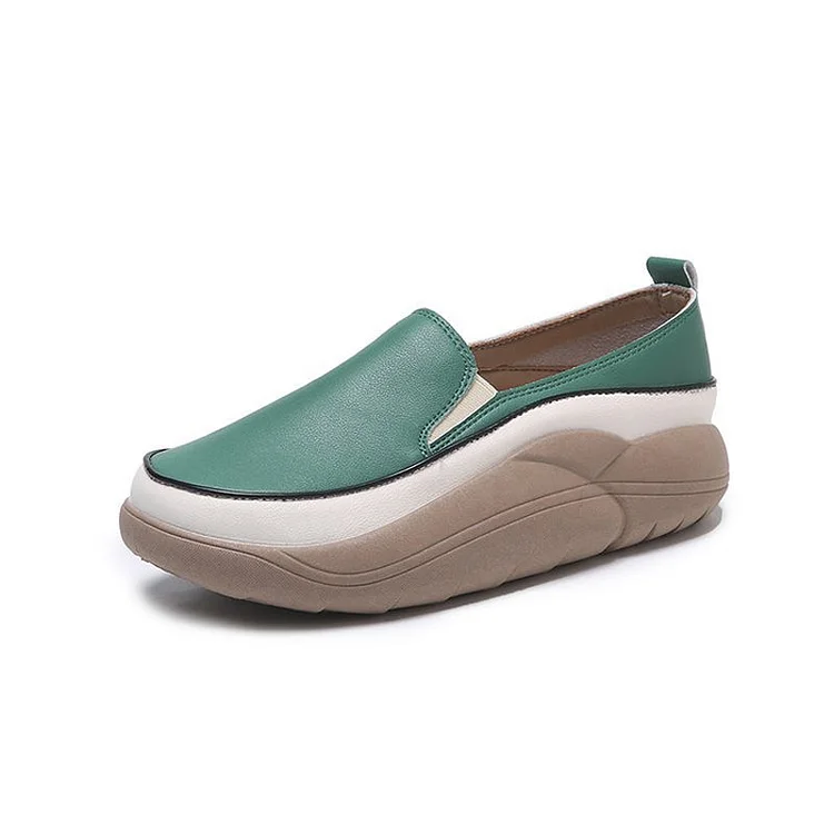 Platform Colorblock Loafers | 168DEAL