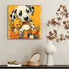 Framed Dalmatian Bear-Paint by Numbers Acrylic Painting 20*20CM With Color Box 3ML(12Colors)