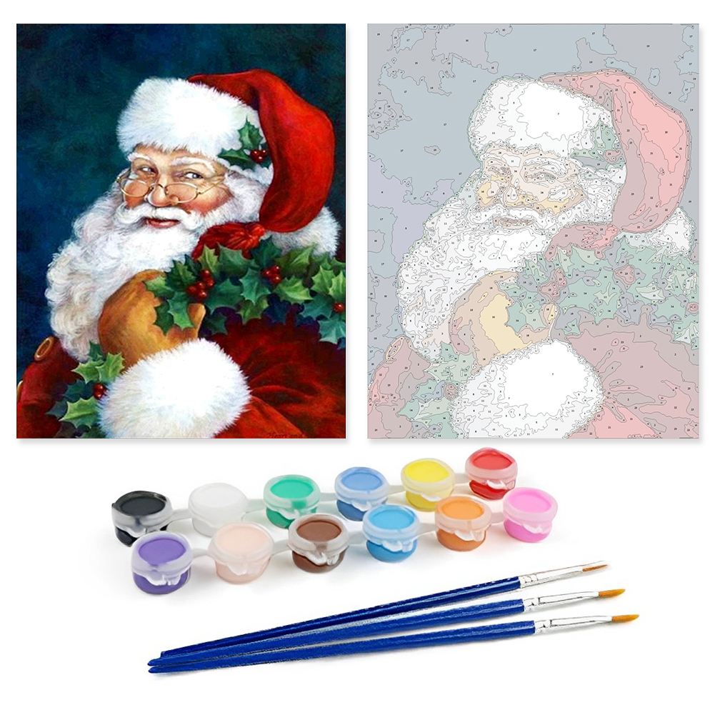 Santa Claus-Paint by Numbers-30*40cm/40*50cm