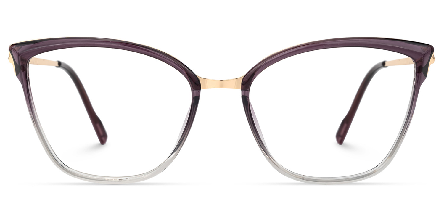 Imlah Dunkellila Cateye Brille Dunkellila
