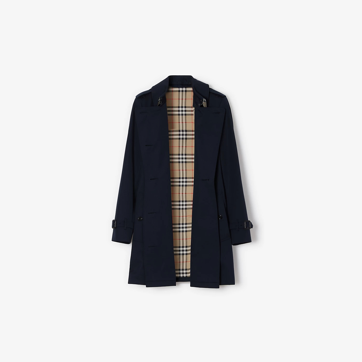 Women's Classic Double-breasted Trench Coat Mid-length-MERUMOTE