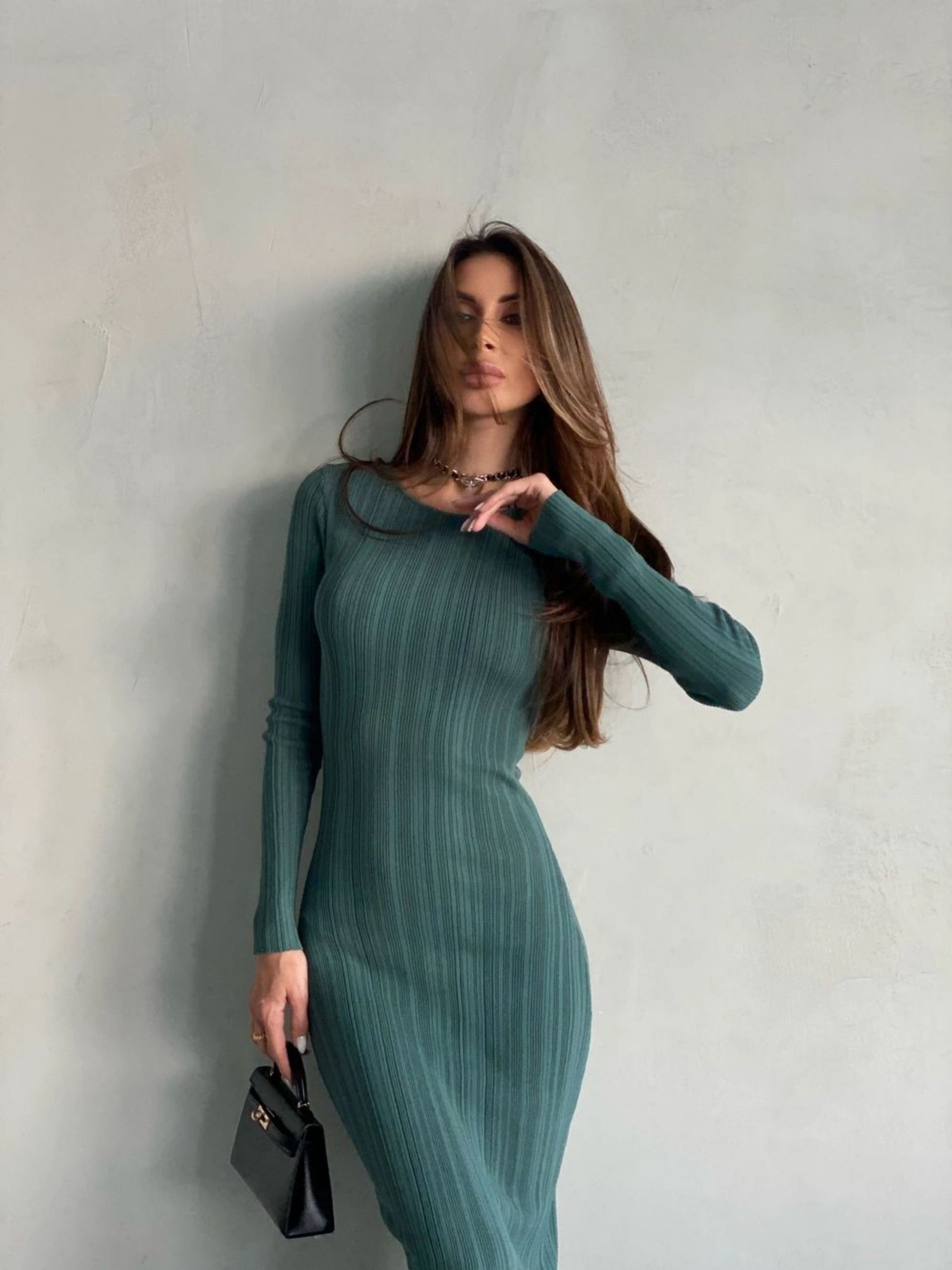 Korytires graduation short dress Articat Elegant Knitted Sweater Long Dress Women Bodycon Elastic Long Sleeve Vestido Autumn/Winter New Tight Party Evening Dress