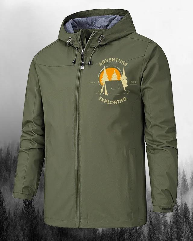Suitmens Men's Outdoor Camping Waterproof Windproof Jacket 0017