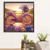 Diamond Painting-DIY Crystal Rhinestone Flower Bike