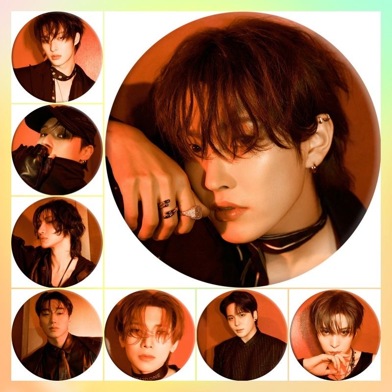 Ateez Golden Hour Part. 3 Photo Badge Mirror Keychain