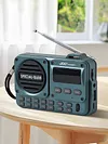 Portable FM Radio with LED Display Digital Radio Recorder BT 5.4 Radio Speaker