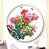 Flower Butterfly- 11CT Partial Beaded Cross Stitch Kit(70x70cm)