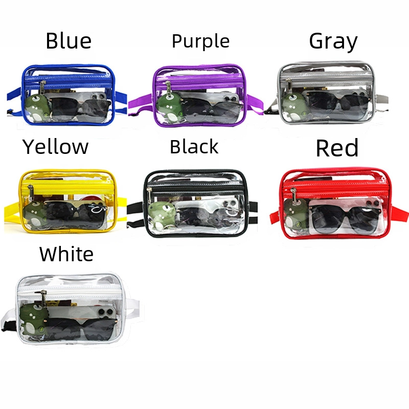 Transparent Waist Bag Men’s And Women’s Stadium Approved Belt Bag With Adjustable Shoulder Strap, Suitable For Holiday Game Travel
