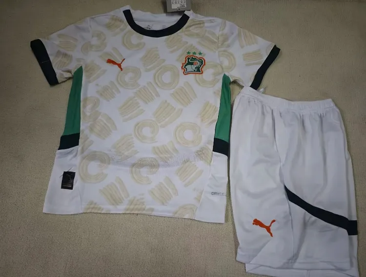 25-26 season Cote d'Ivoire away jersey children's clothing