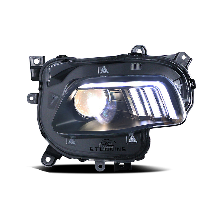 Mustang Style New Design Fashion LED DRL HID Xenon Headlamp headlight For Jeep Cherokee 2014-2018 head light head lamp ITN Auto