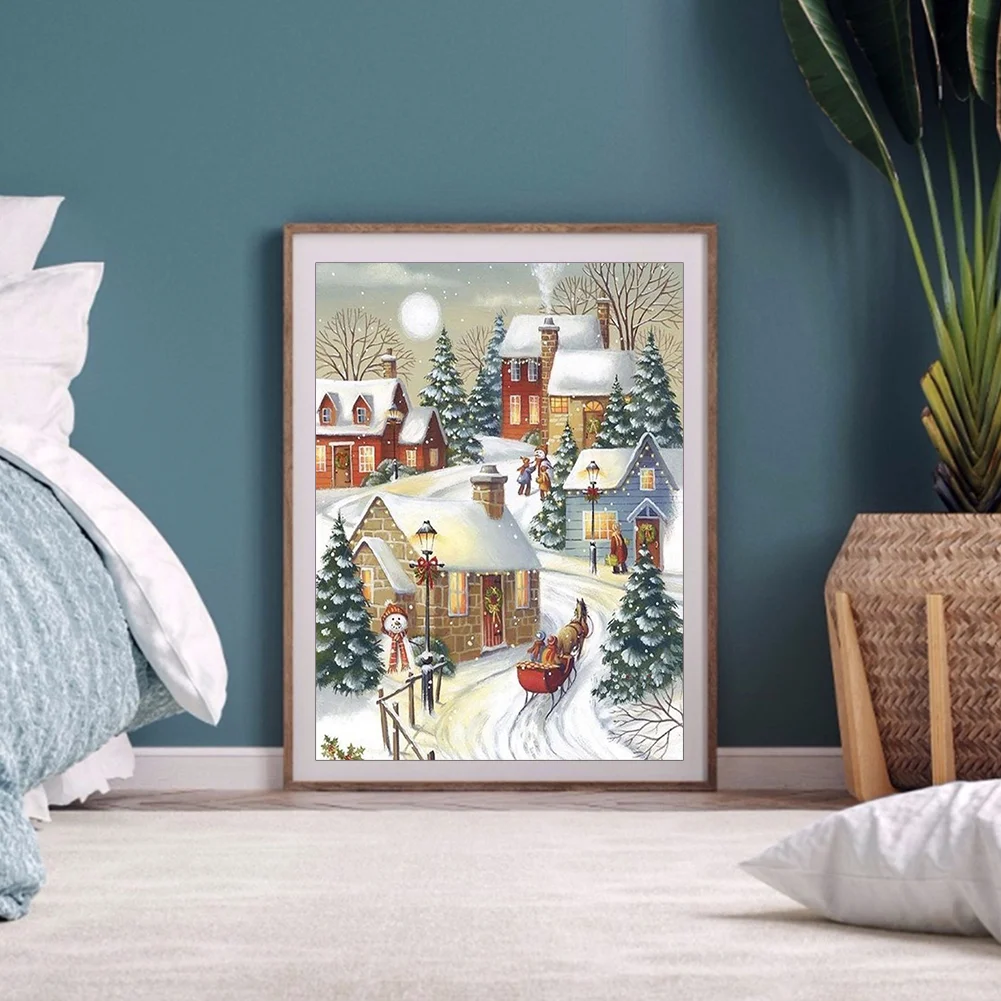11ct 3-Strand Stampted Cross Stitch - Snow(50*40cm)