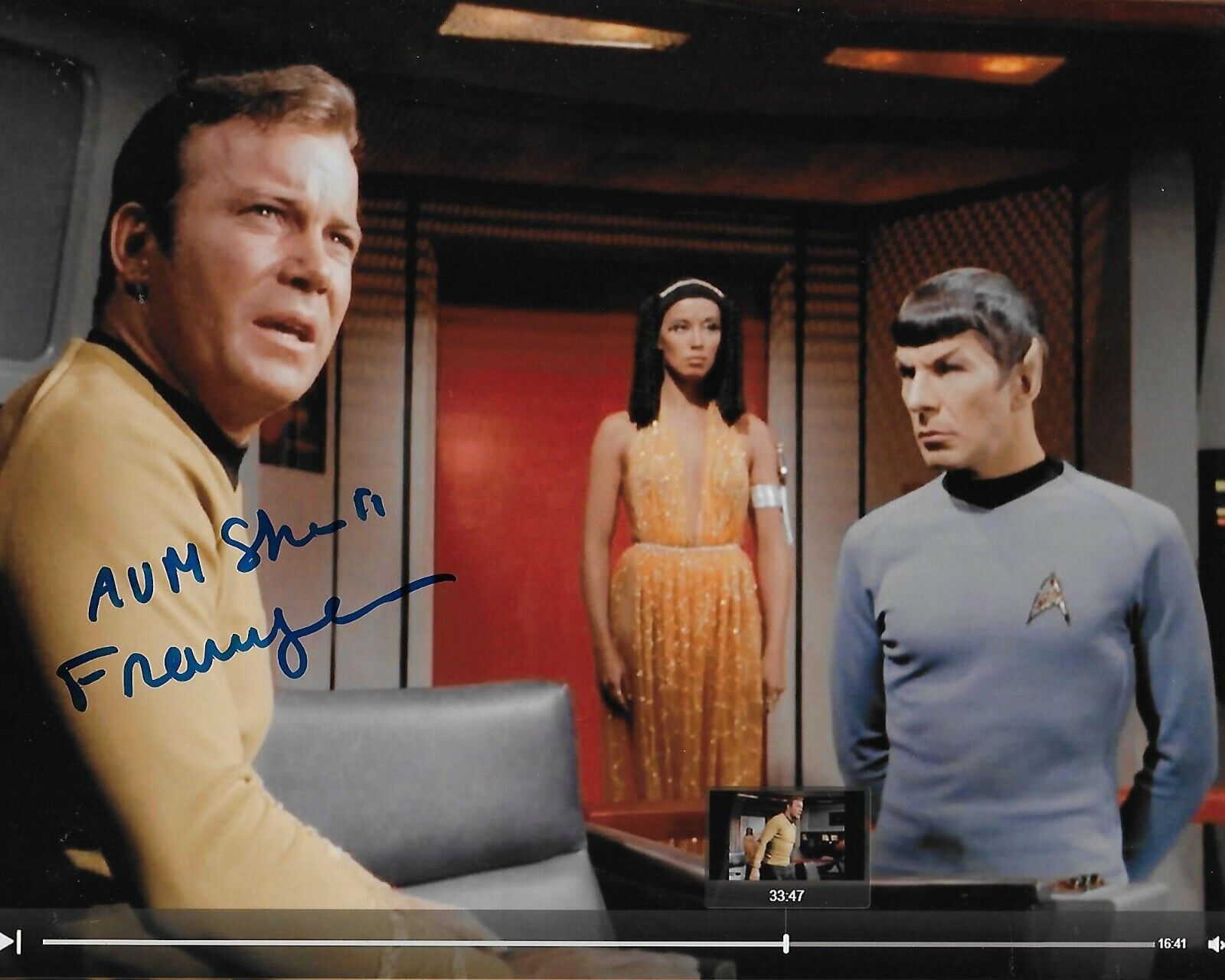 France Nuyen Star Trek Original Autographed 8X10 Photo Poster painting #17 signed @HollywoodShow