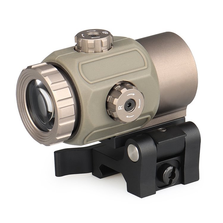 G43 3X Magnifier Scope Sight With Flip To Side Mount for Red Dot Sight