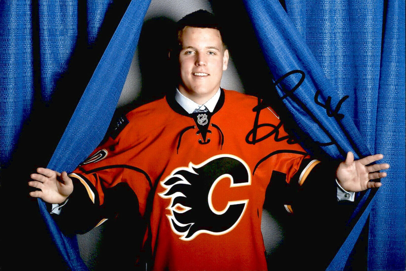 Bill Arnold SIGNED autographed 4x6 Photo Poster painting CALGARY FLAMES