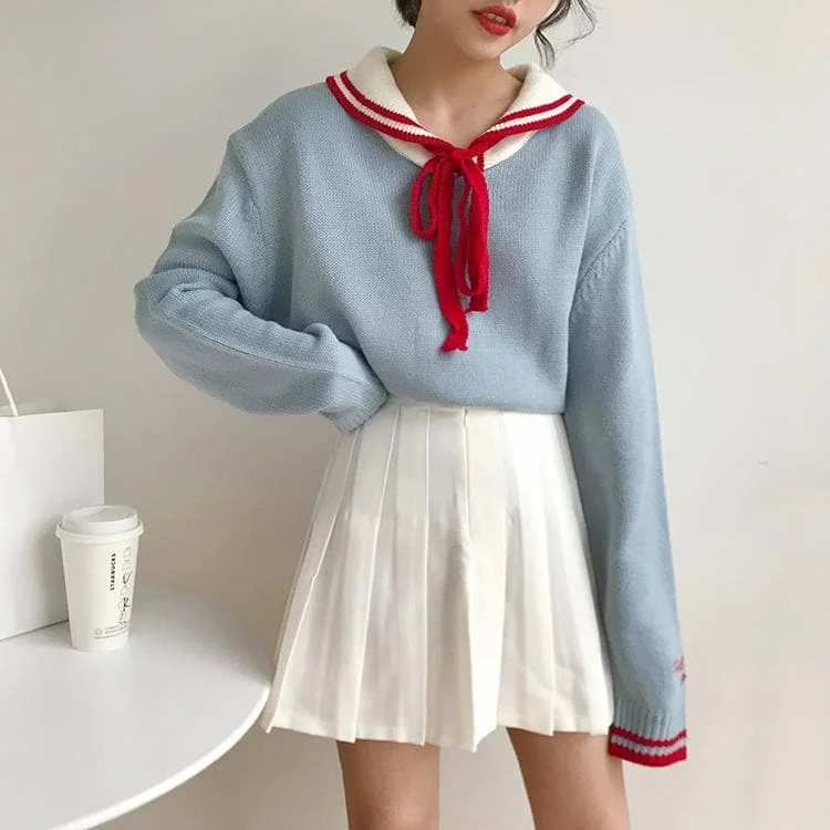 4 Colors Sweet College Wind With Sweater SP14252