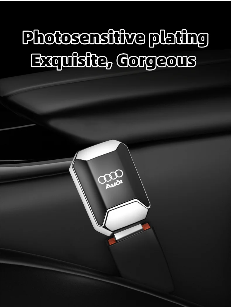 Vehicle-mounted zinc alloy electroplated safety belt extension buckle