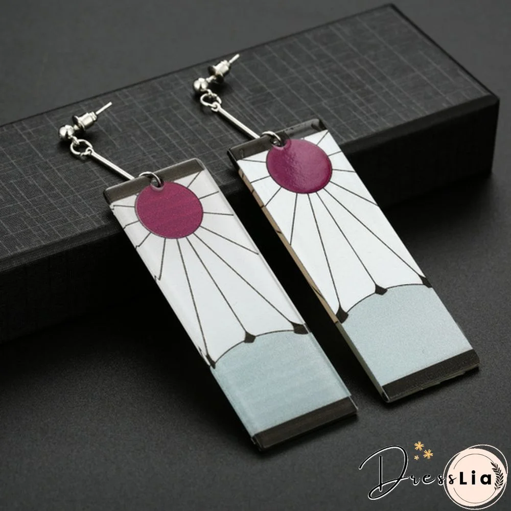Earrings for Women Anime Demon Slayer KimetsuKimetsu No Yaiba Earrings Butterfly Studs Earring Costume Kamado Tanjirou Adult Accessories Party Jewelry