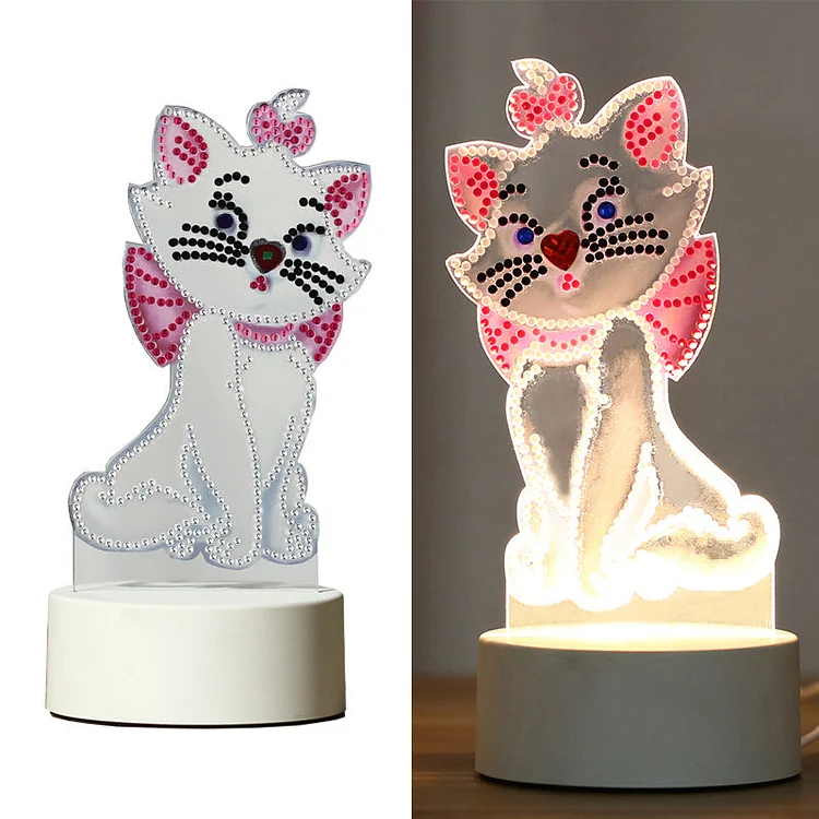 Diamond Painting | Night Lights | Cat