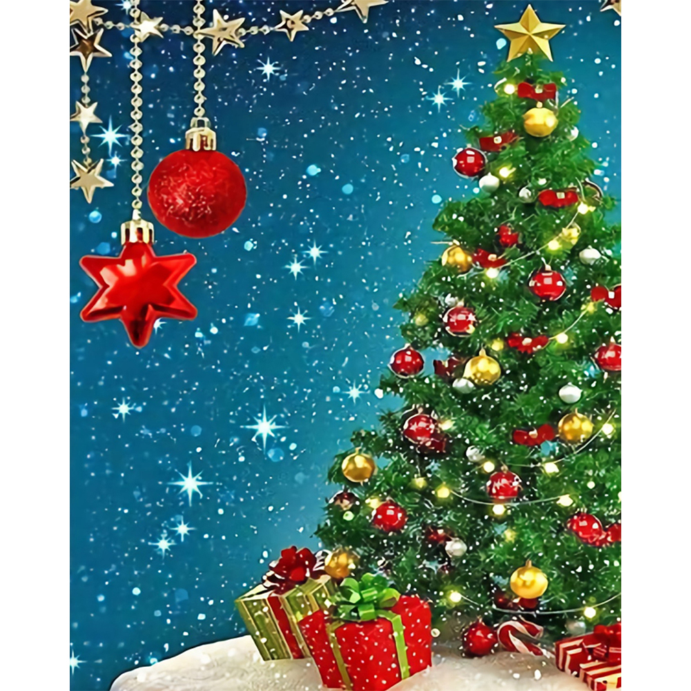 

(Multi-Size) Christmas Tree - Round/Square Drill Diamond Painting, Square diamond 30*40cm, 501 Original