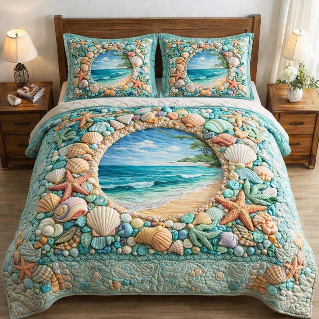 Ocean Portal 3-Piece Quilted Bedding Set GFTOTG3611