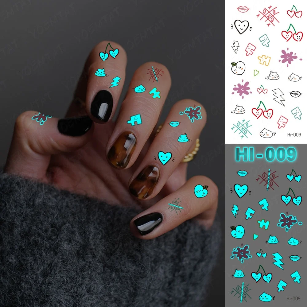 Blue Luminous Glow Tattoo Sticker Mountain Moon Waterproof Temporary Tatoo Nature Forest Sea Fake Tatto For Body Art Women Men