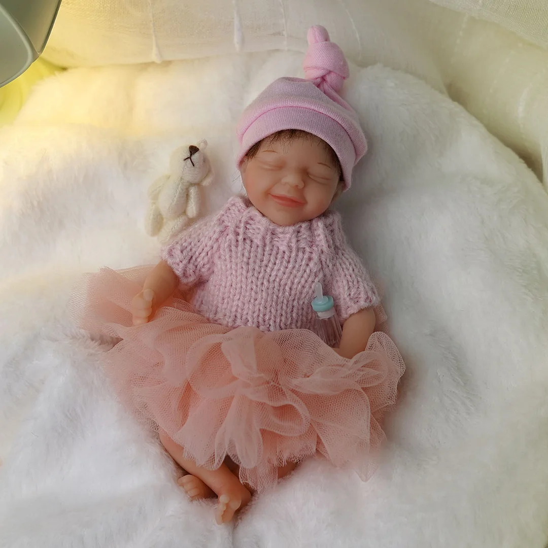 6'' Sophia 100% Silicone Body Tiny Reborn Mini Baby Doll Girl -Creativegiftss® - [product_tag] RSAJ-Creativegiftss®
