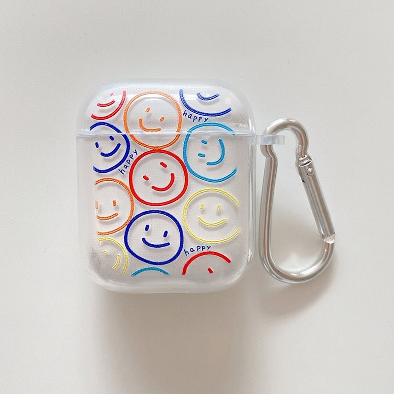 Smiley Soft Clear Silicone Apple AirPods Case