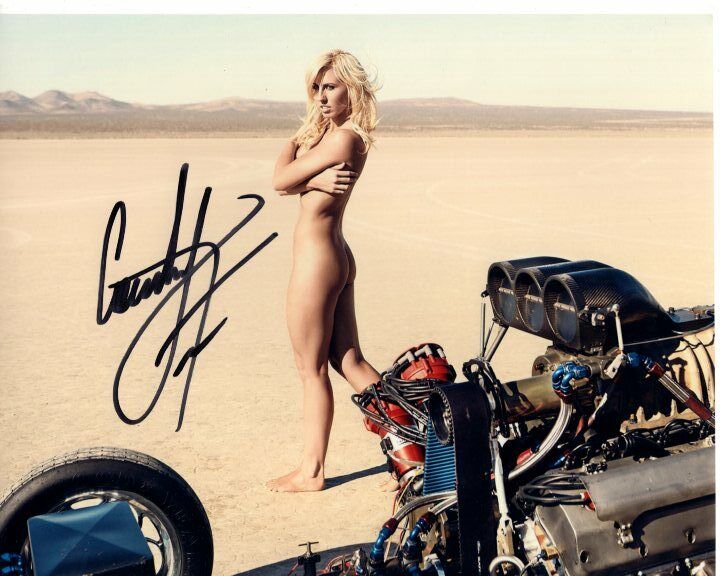 COURTNEY FORCE signed autographed 8x10 Photo Poster painting NHRA FUNNY RACE CAR DRIVER