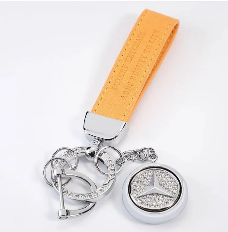 Light luxury rotating pendant men's and women's high-end car key chain