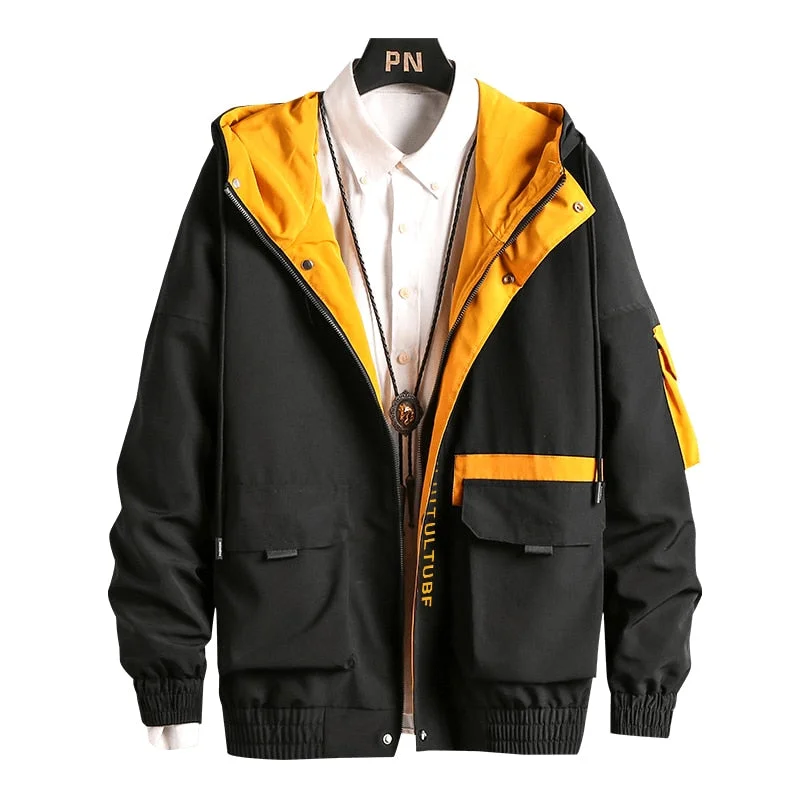 Aonga New Jackets Men Fashion Hip Hop Windbreaker Coats Casual Jacket Men Cargo Bomber Mens Jackets Coats Outwear Streetwear Wholesale