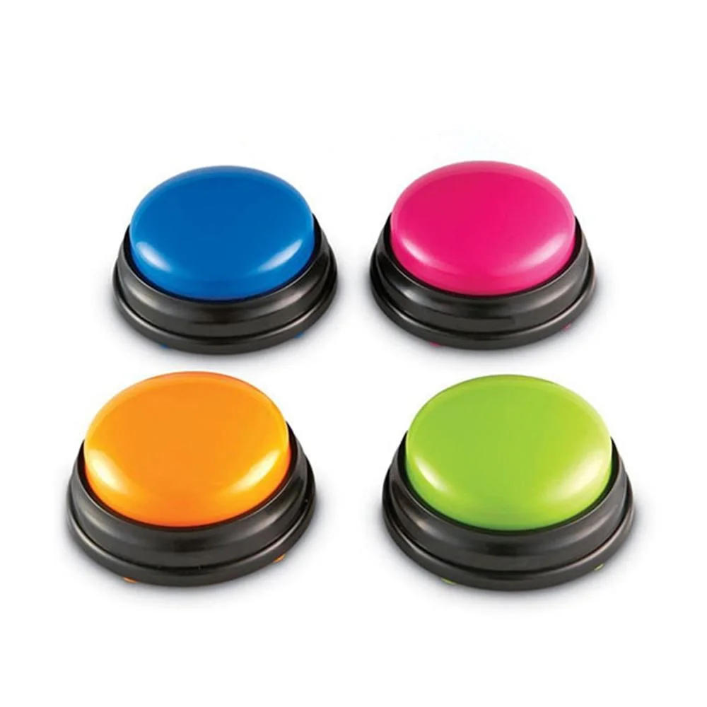30 Second Recordable Voice Sound Answer Buzzers Buttons For Dogs Training