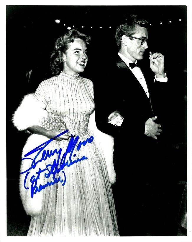 Young TERRY MOORE Signed Photo Poster painting at the Sabrina Premier