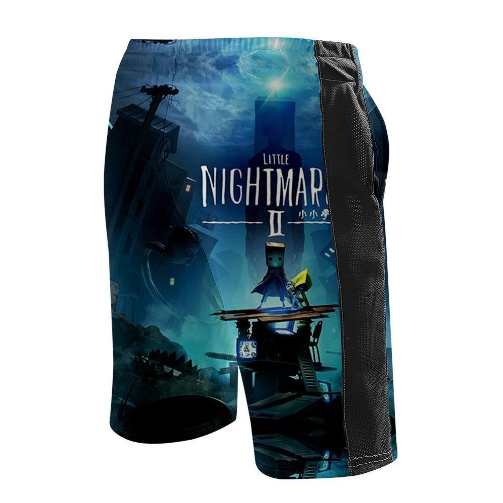 Little nightmares 2 Shorts Swim Summer Running Shorts for Men and Boys Holiday Gifts