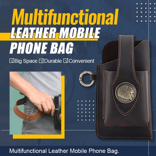 Multifunctional Leather Mobile Phone Bag-Buy 2 free shipping