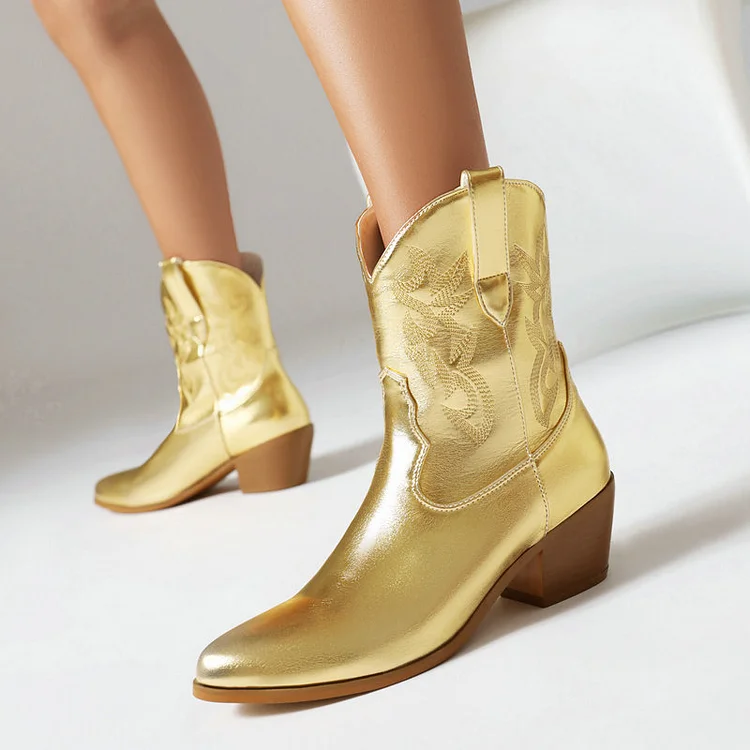 Arizona Western Cowboy Ankle Boots  Stunahome.com