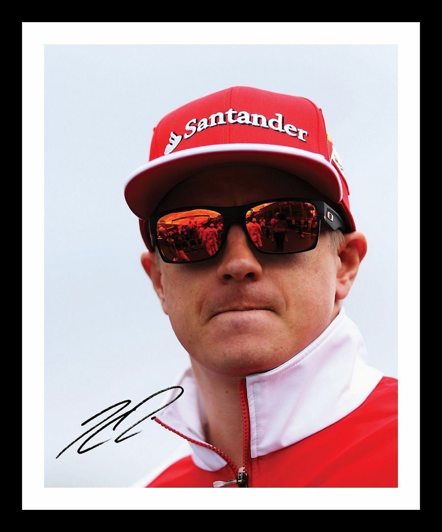 Kimi Raikkonen Autograph Signed & Framed Photo Poster painting