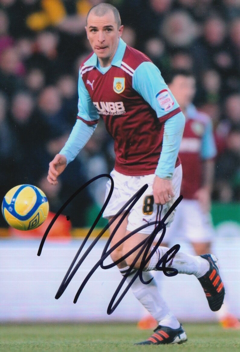 BURNLEY HAND SIGNED DEAN MARNEY 6X4 Photo Poster painting 5.