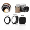 [All-Aluminum Alloy Lens Hood] Universal Adaptable Square Lens Hood Kit for Different Lens Diameters