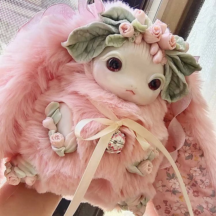 Fantasy Creatures Alien Dolls Pink Soft Pottery Toys Animal Fantasy Toys Plush Baby Doll Gifts for Her
