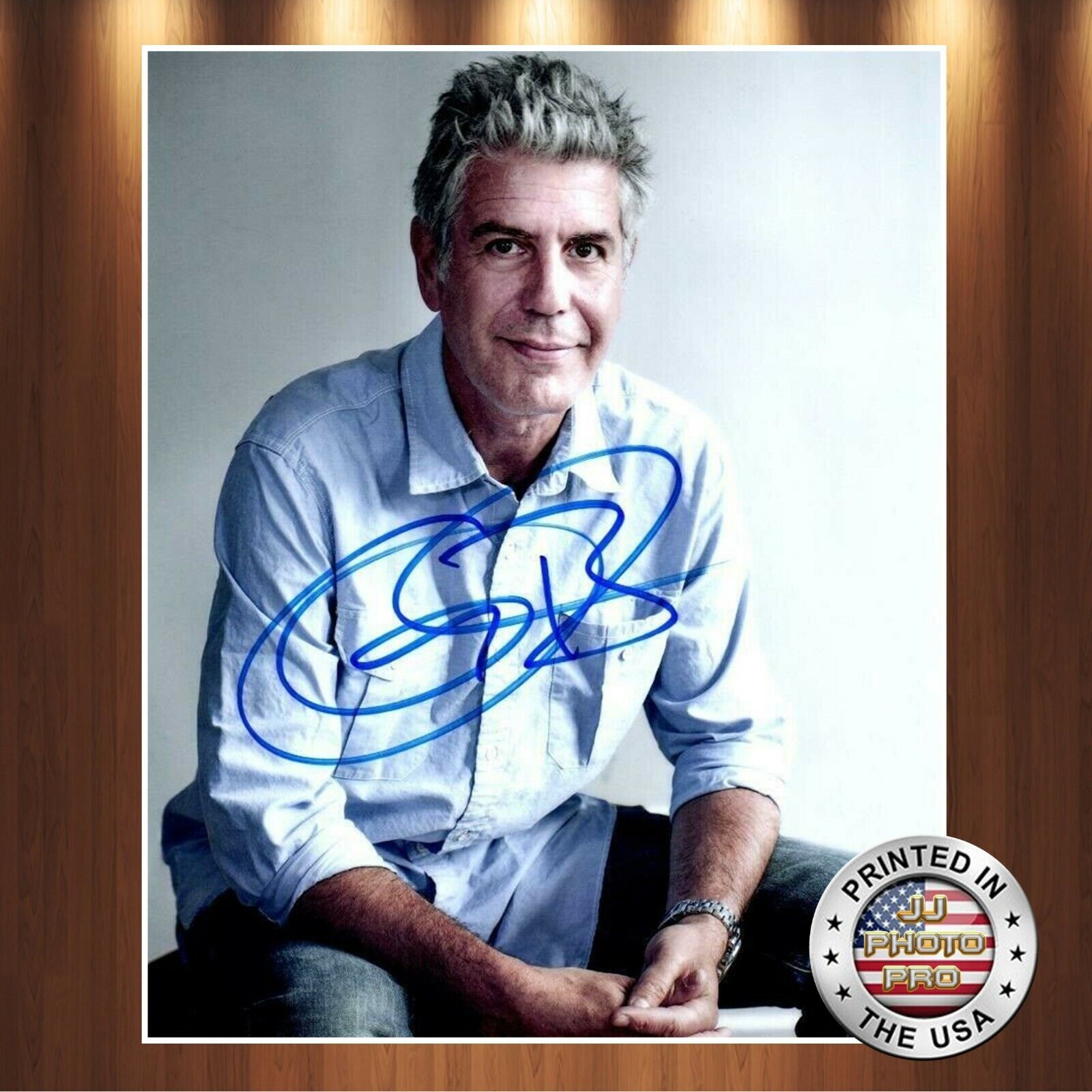 Anthony Bourdain Autographed Signed 8x10 Photo Poster painting (Top Chef) REPRINT