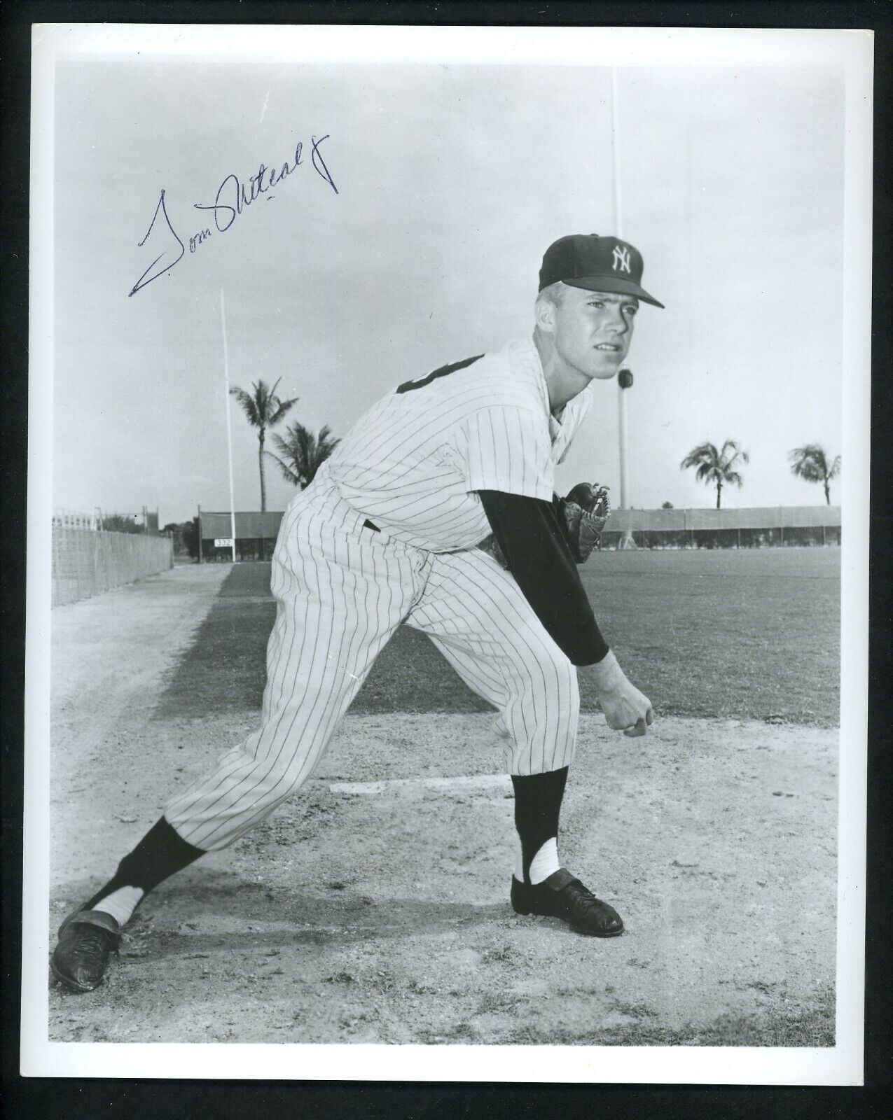 Tom Metcalf Signed Autographed 8 X 10 Photo Poster painting New York Yankees  SHIPPING