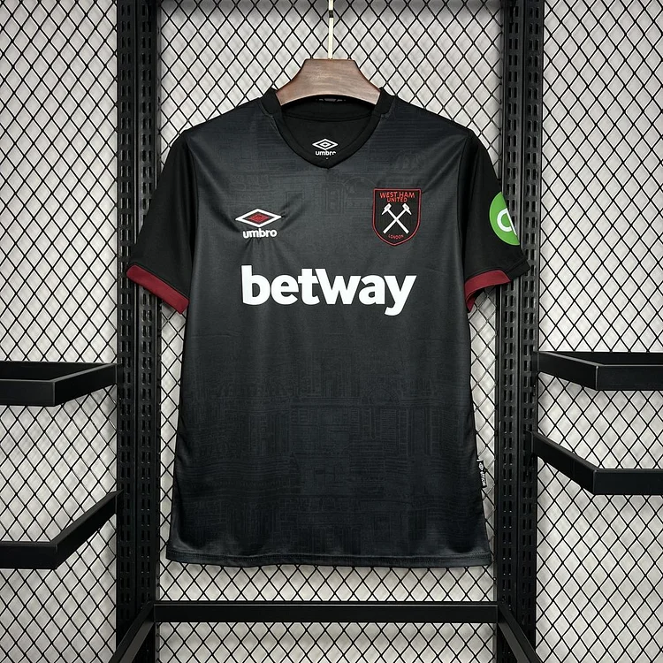 West Ham United Away Trikot 2024-2025 - Schwarz