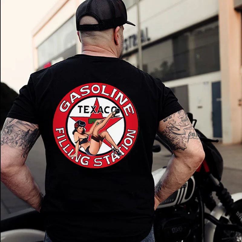 GASOLINE FILLING STATION Sexy Lady Print Men's T-shirt