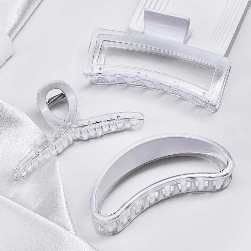 Women’s Basic Minimalist Geometric Square Plastic Hair Claws