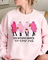 On Wednesdays We Wear Pink  �C Halloween Sweatshirt