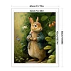 (US Local)2pcs/set Rabbit-11CT Stamped Cross Stitch Kit(40x50cm)