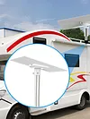For Starlink Gen 3 Pipe Adapter Pole Mount Roof Mounting Pole Pipe Connectors