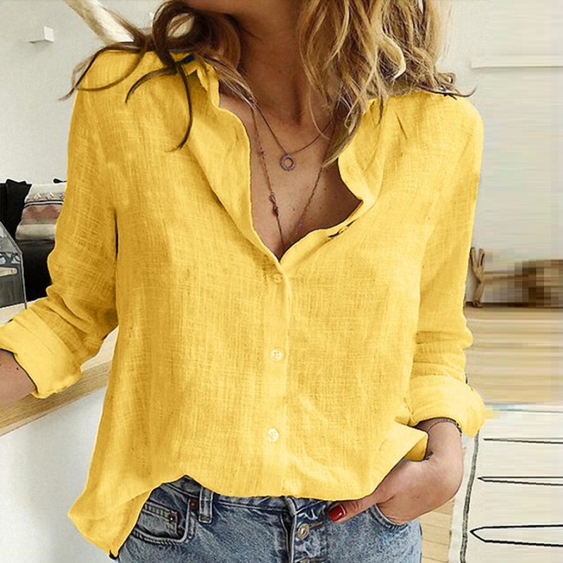 Leisure Loose Long Sleeve Oversized Women's Blouses